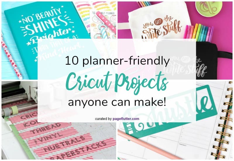 Planner-friendly Cricut projects. Silhouette and Cricut projects: bookmarks, stencils, stamps, and more for stationery lovers