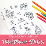 15 Printable Floral Planner Stickers to Beautify Your Entire Routine ...