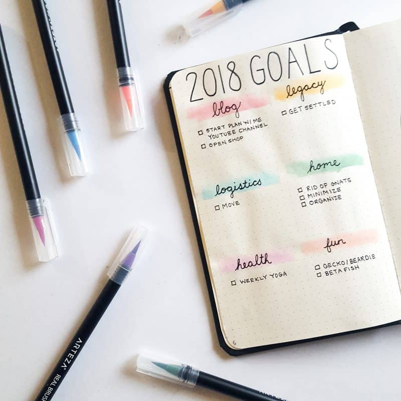 30+ Super Trackers For Your Planner: Daily, Monthly, Yearly | 2018 Goals | Jihi Elephant for pageflutter.com