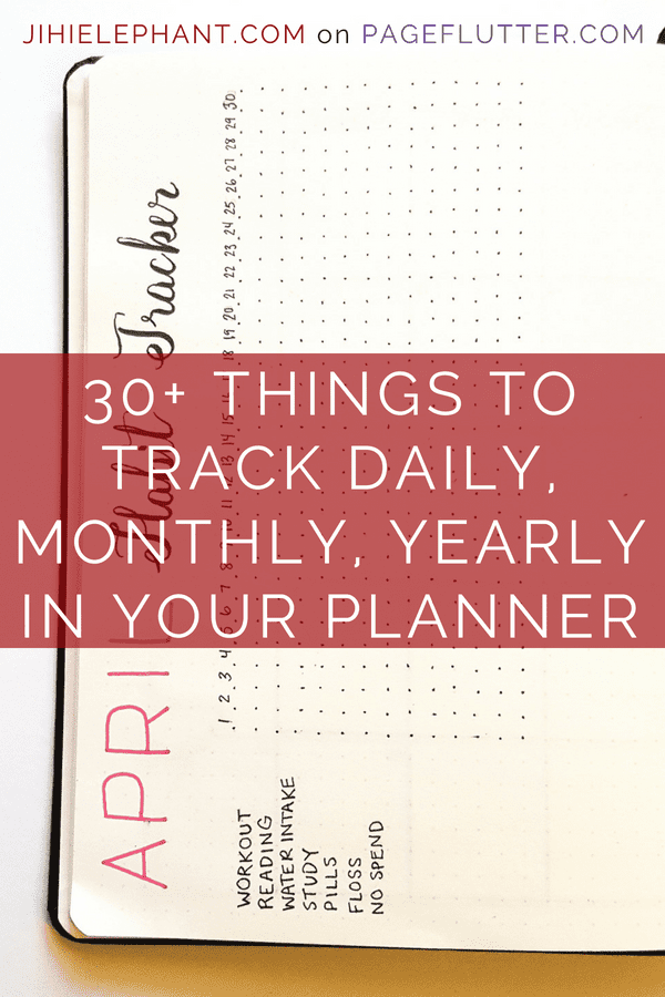 30+ Super Trackers For Your Planner: Daily, Monthly, Yearly | Christmas Shopping | Jihi Elephant for pageflutter.com