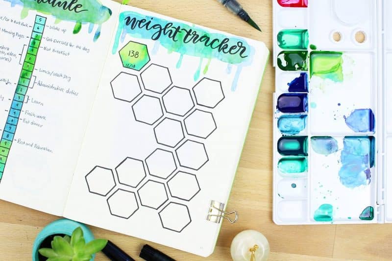 How to draw square trackers for your bullet journal 💜 