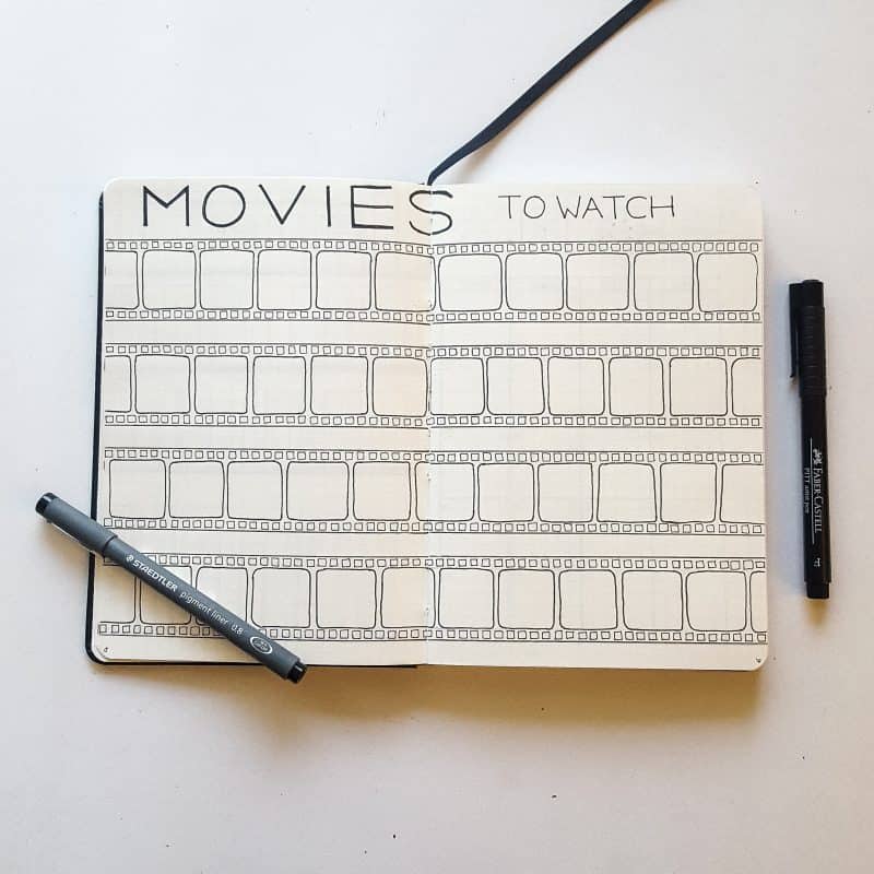 30+ Super Trackers For Your Planner: Daily, Monthly, Yearly | movie | Jihi Elephant for pageflutter.com