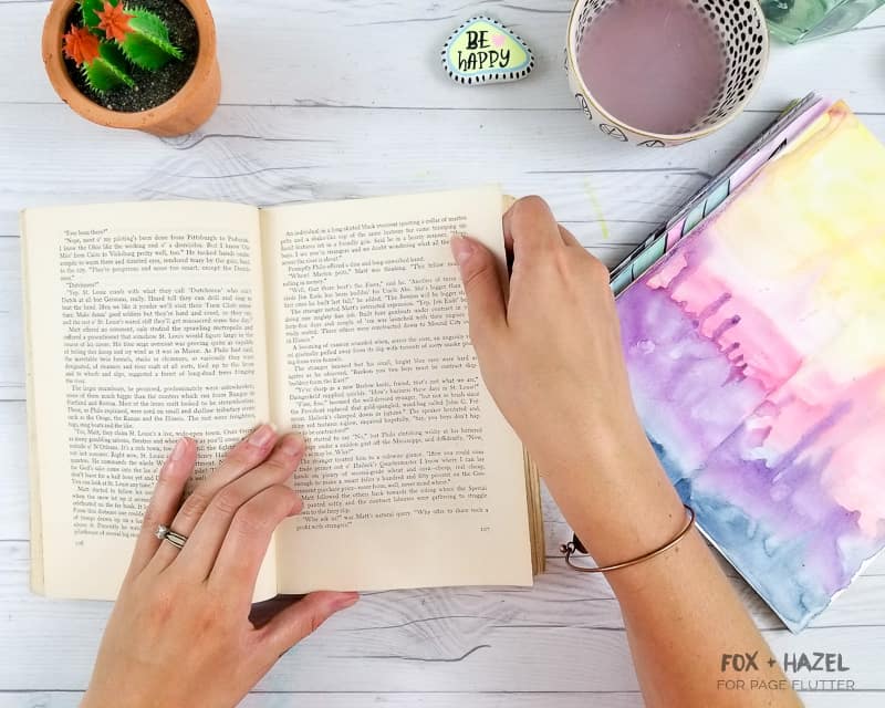 Art Journaling with Vintage Book Pages | Fox + Hazel for PageFlutter.com