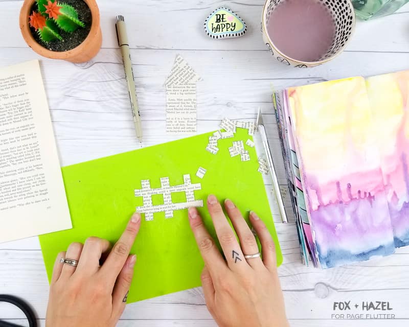 Art Journaling with Vintage Book Pages | Fox + Hazel for PageFlutter.com