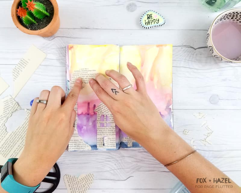 Art Journaling with Vintage Book Pages | Fox + Hazel for PageFlutter.com