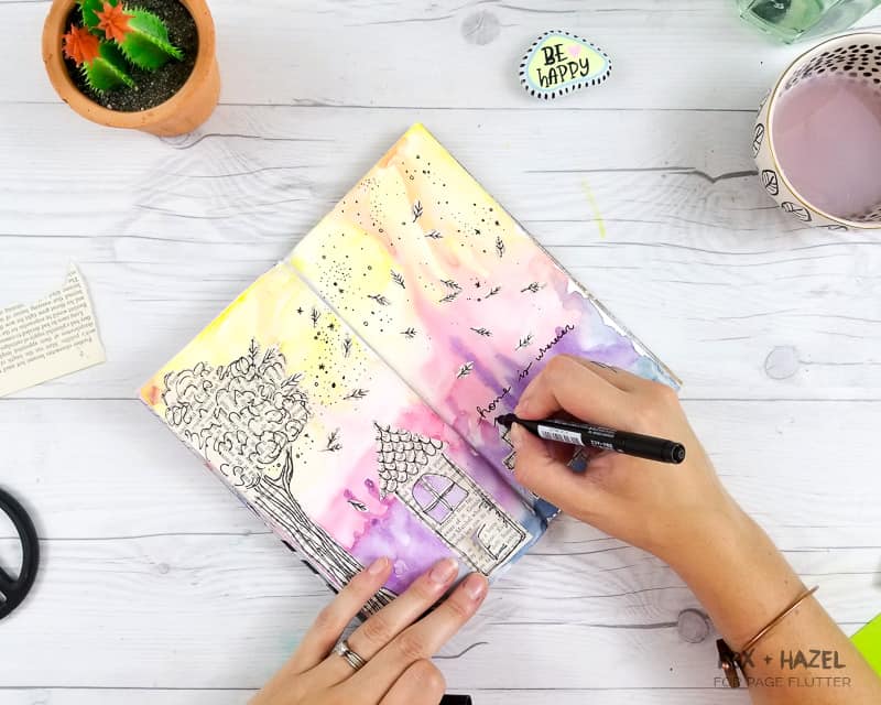 Art Journaling with Vintage Book Pages | Fox + Hazel for PageFlutter.com