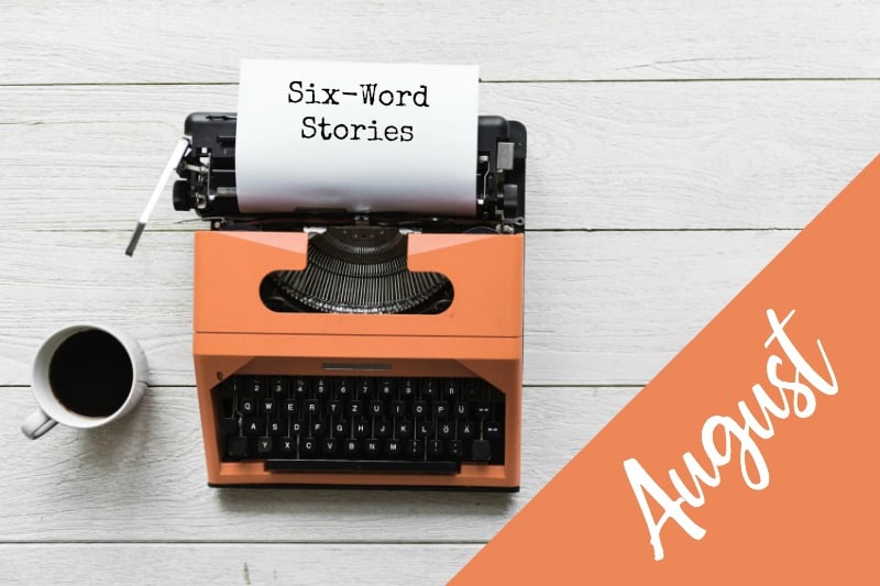 Year to a Better You-August 6-Word Story Challenge | Orange Typewriter |pageflutter.com #writingprompts #6wordstory