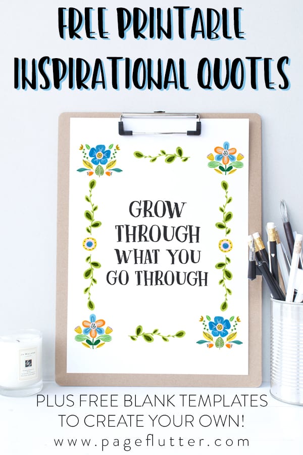 free printable inspirational quotes free template page flutter