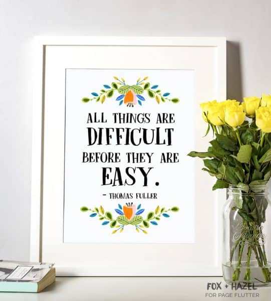 Free Printable Inspirational Quotes + Free Template! | Page Flutter