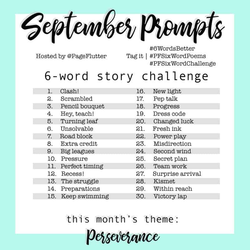 Year to a Better You: September 6-Word Story Challenge | Page Flutter