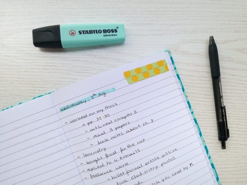 Do you keep a DONE list? This reverse TO-DO list is a great addition to your planning routine! #BulletJournal #planneraddict #productivity