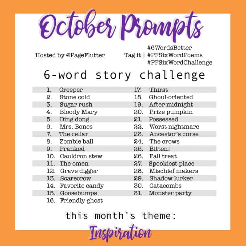 Year to a Better You: October 6-Word Story Challenge | Page Flutter