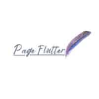 Logo for Pageflutter.com of a feather quill