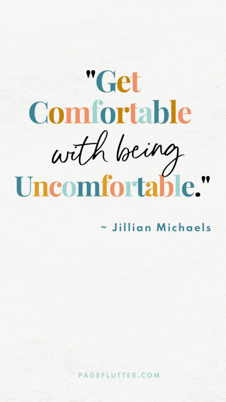 Image of an aesthetically pleasing quote from Jillian Michaels