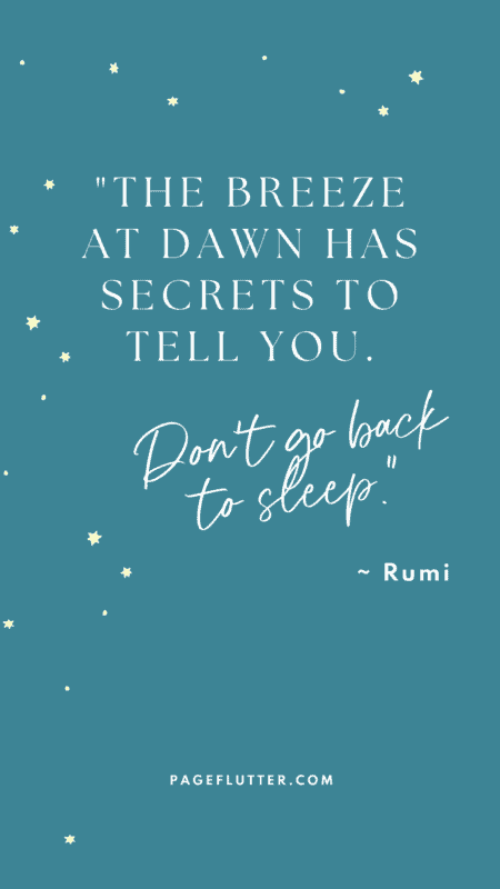 Image of an aesthetically pleasing quote from Rumi