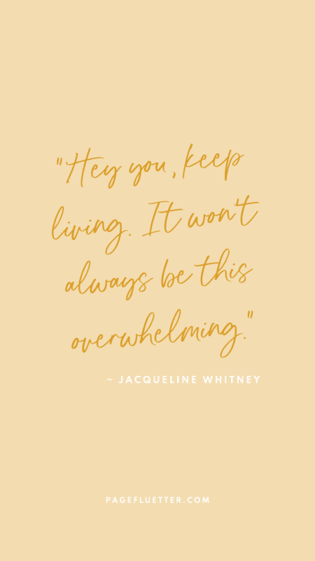 Image of a Jacqueline Whitney quote