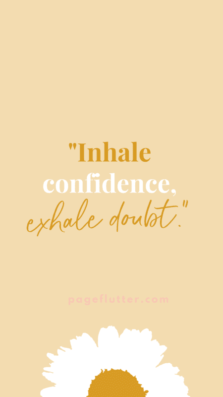 Image of a quote about confidence