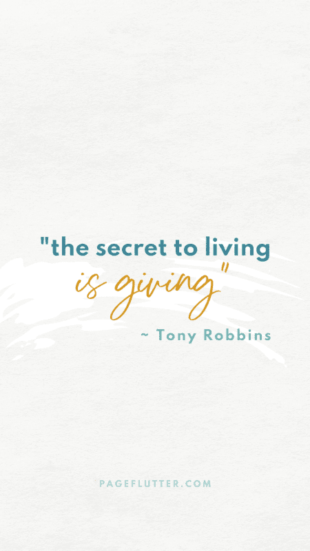Image of an inspirational Tony Robbins quote