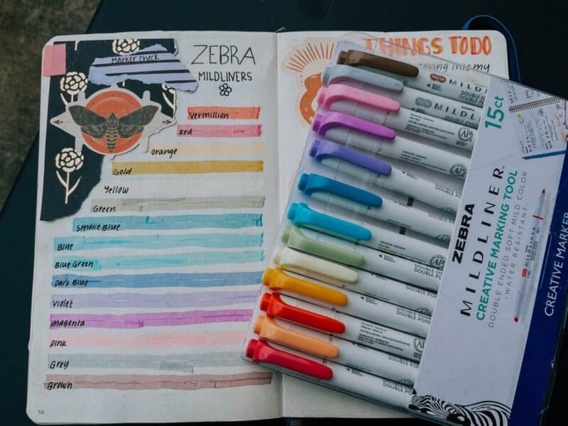 Bullet journal date marker ideas (minimalist and colourful) – All